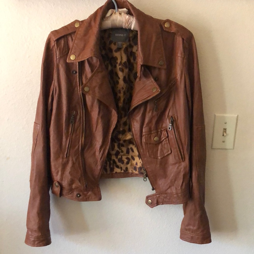 Kenna-T tan leather jacket S